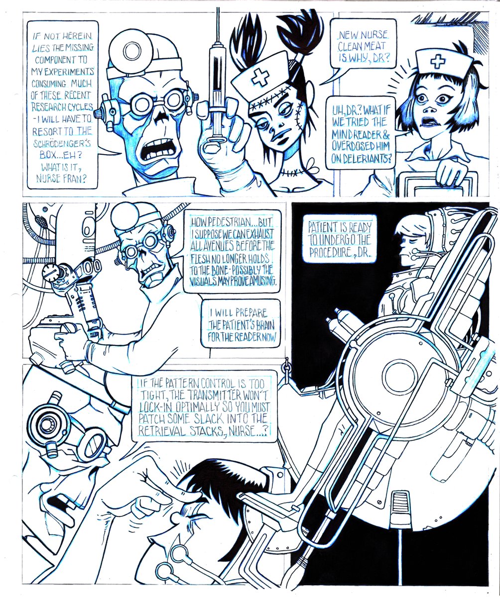 3lix13's tweet photo. process for current page
#Murdoc #Gorillaz #Thumbnails #JamieHewlett #FrankensteinGirls #DrOctagon #DamonAlbarn #Noodle #KoolKeith #Comics #Process #Sketchbook #Ink #Pencil #ComicBookPage #ComicBook #Cartooning #Layout #SciFi #DigitalColor #hiphop #nurse #TVPaint #hewl #lore https://t.co/CiZWUdfRii