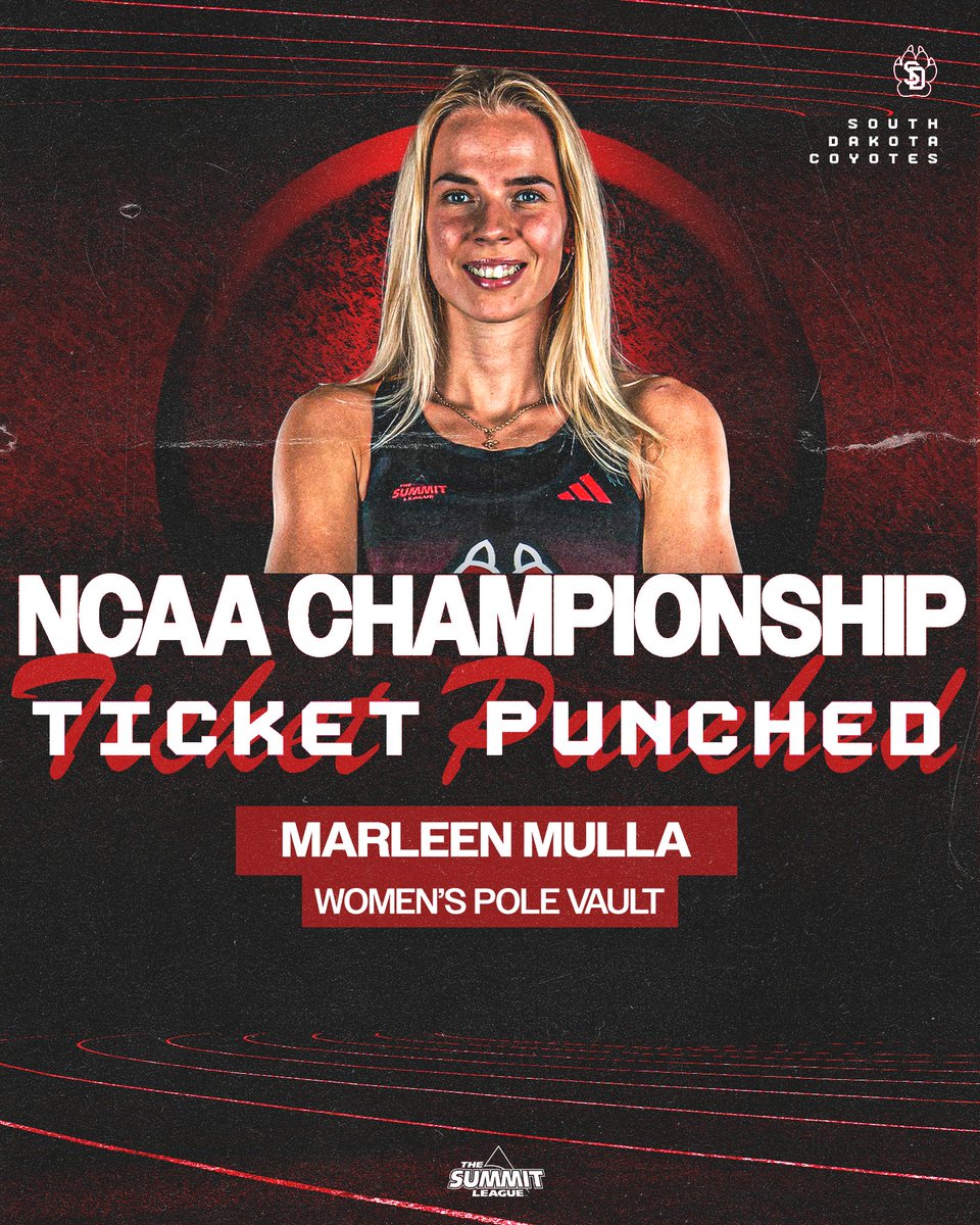 SDCoyotesXCTF's tweet photo. Two more Yotes headed to Eugene 🤩

Marleen Mülla and Anna Willis placed inside the top 12 during Thursday's women's pole vault competition and are headed to the NCAA Championships!

#GoYotes https://t.co/deS6bUR0CZ