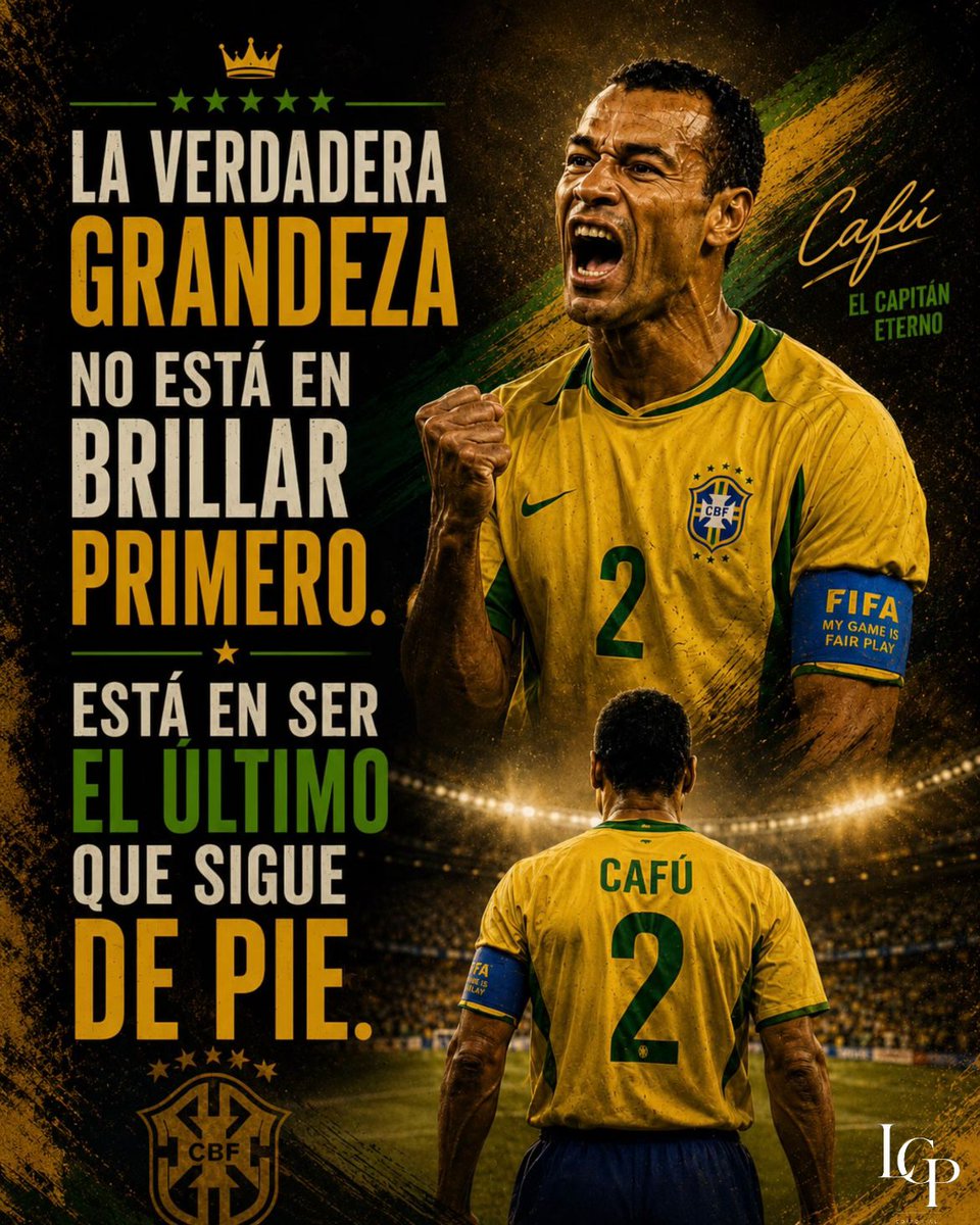 GarciaPosti's tweet photo. A diferencia de muchos futbolistas brasileños, Cafú no nació con el talento en los pies y se cansaron de rechazarlo.

Nadie creía en el que para muchos es el mejor lateral derecho de todos los tiempos.

Aquel niño que se escapaba por la ventana de su casa para salir a jugar futbol, terminó imponiendo un récord en los Mundiales.