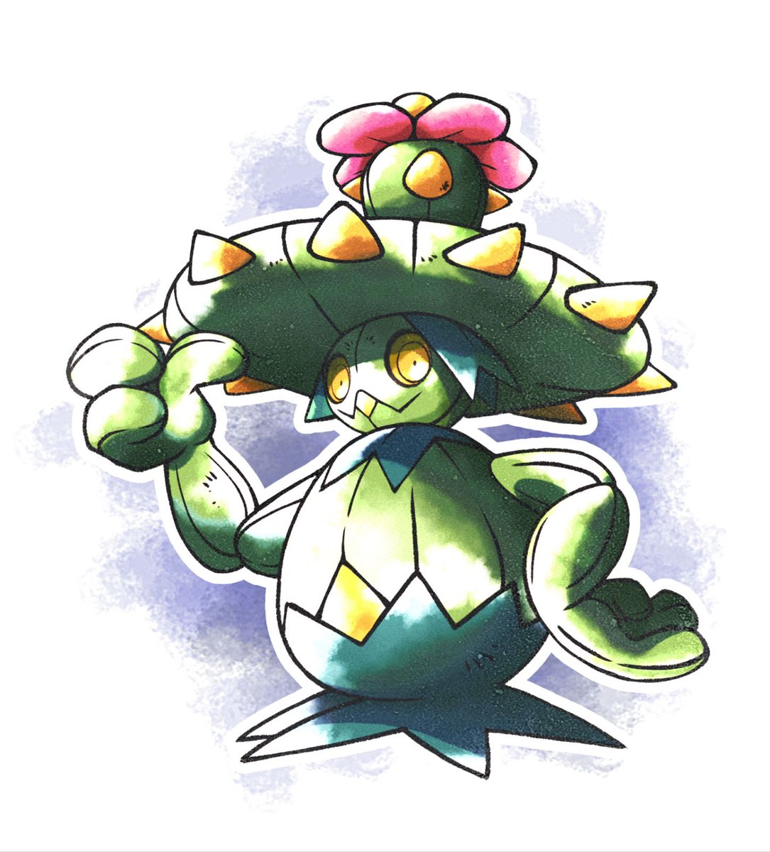 Midwestria_Pkmn's tweet photo. Mariowchi!  grass/water type maractus evolution!   #fakemon #pokemon #fakemonart #pokemonart #art #PokemonLegendsZA designs by me and @formigaartz art by @Jettsed1 https://t.co/pgqDYz9GU3