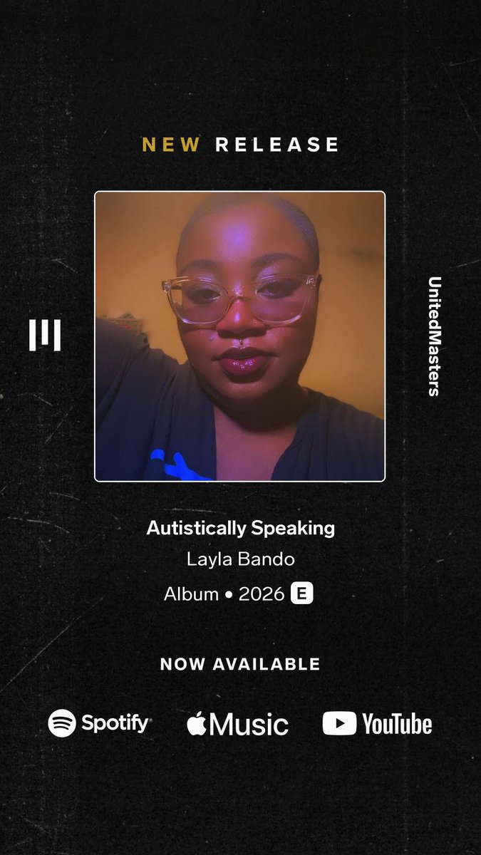 Nolayashab's tweet photo. Layla Bando - Autistically Speaking https://t.co/1l5I4tVpvM https://t.co/XNZfliXhNy