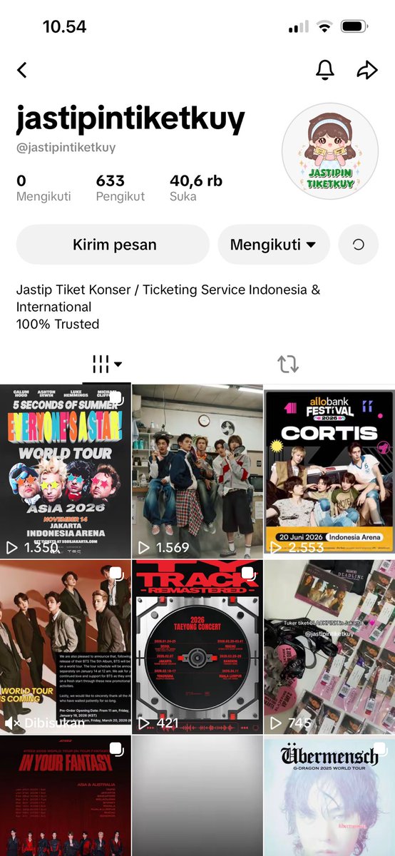 keonyull's tweet photo. @jastipintixkuy3 ihh terima kasih banyak kaka for GA ini semoga rejekinya selalu lancar ya seperti air sungai dan berkah selalu, aku ingin bgt nnton adekk cortis dan artis lainnya karena ak tidak pernah sekalipun ikut konser:( aku mau rasain euphoria nya brg coer💗wml bismillah https://t.co/qGRFi74g8f