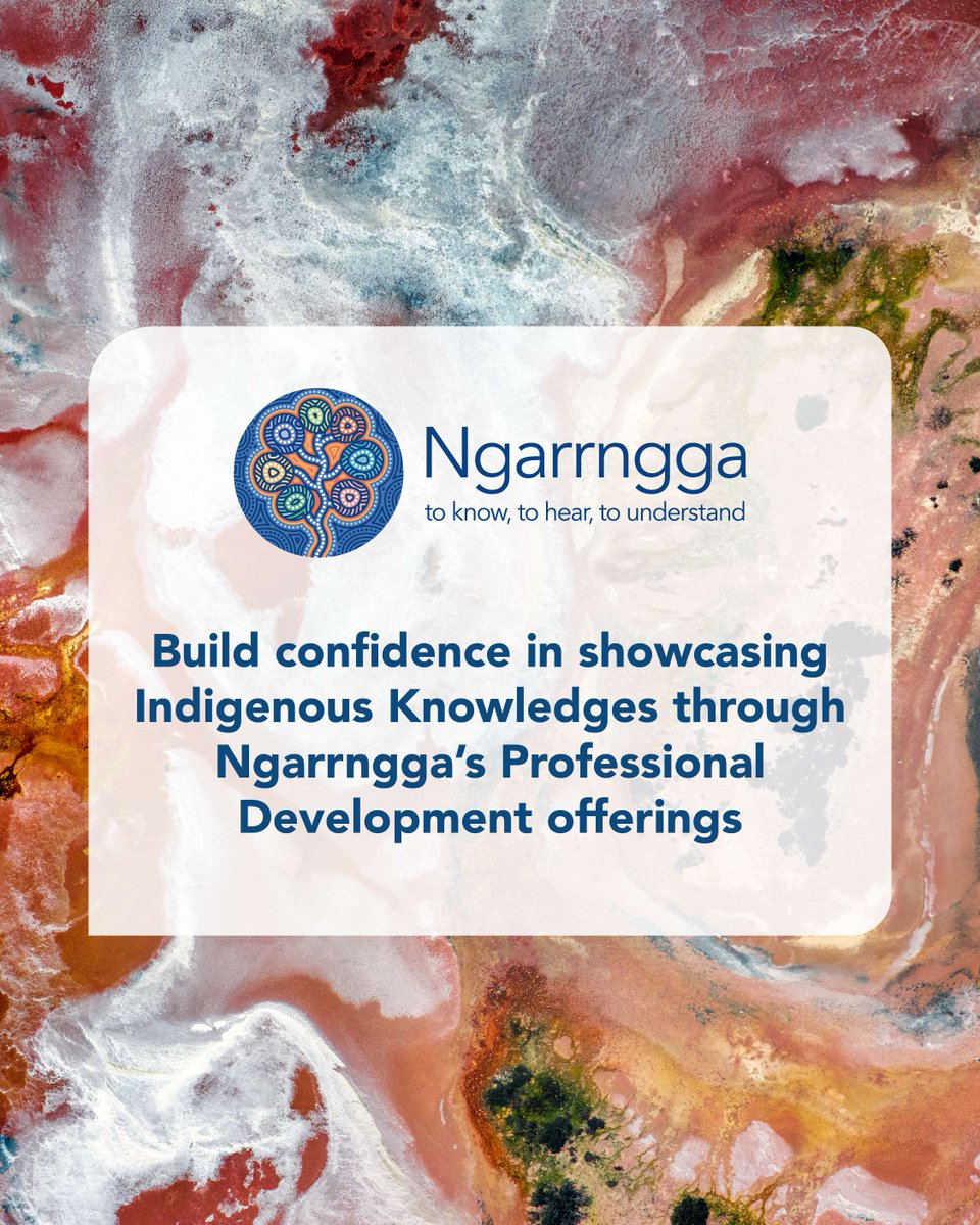 ngarrngga's tweet photo. If you are an educator interested in learning more about how you can appropriately showcase Indigenous Knowledges within the curriculum and promote reconciliation, discover Ngarrngga’s professional development offerings: https://t.co/4DLssYFxSM https://t.co/yNkbSiJeV2