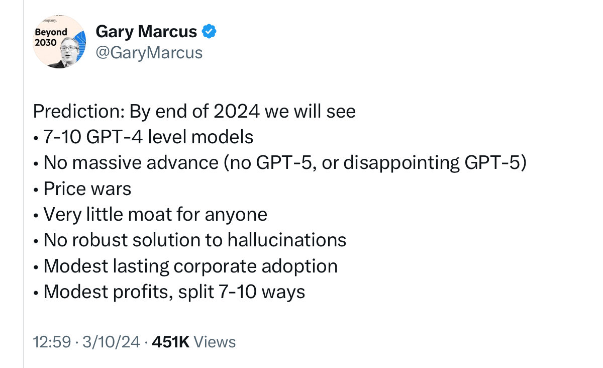 Gary Marcus, MIT PhD and NYU Professor Emeritus tweet media