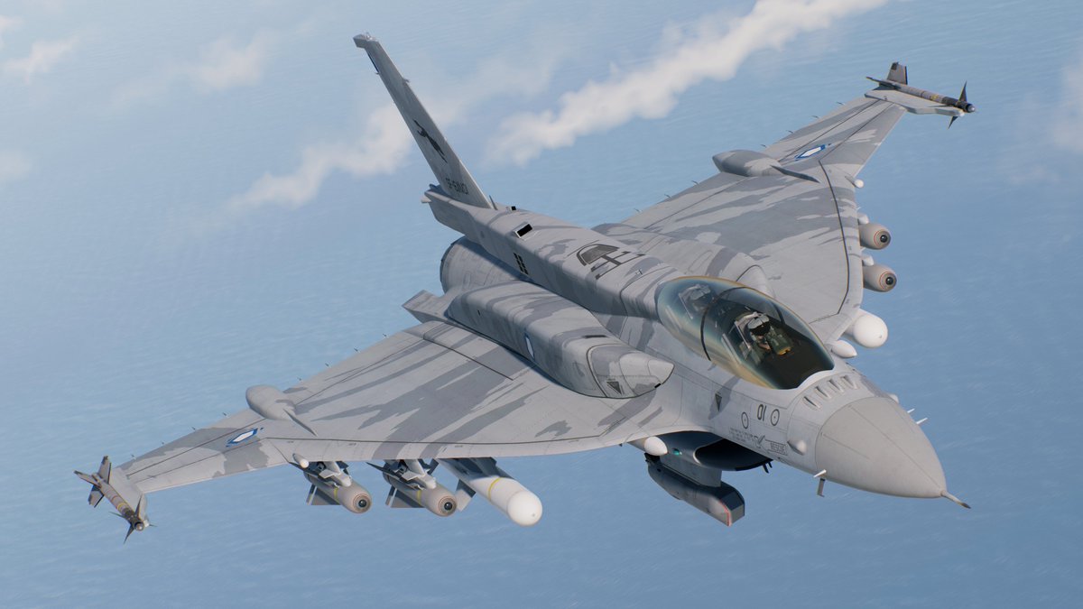 Lanzerince's tweet photo. F-16XMB Kestrel.

Basically F-16XL-2 but production model with Block 50+ kit. 

Built as a custom export specification for a fictional country in my AU Strangereal. https://t.co/jI5UQYLR8Q