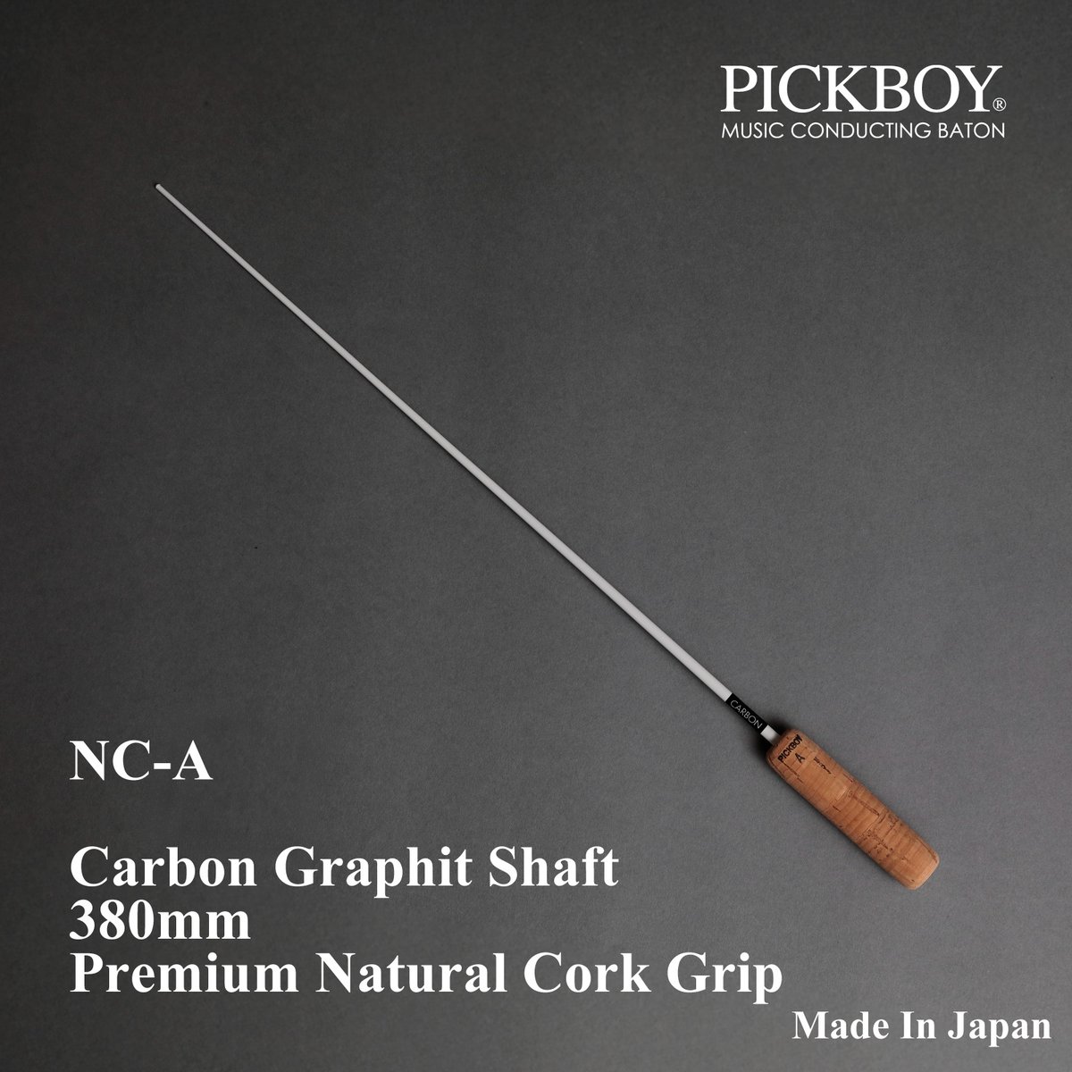 pickboy_baton's tweet photo. ダイナミクスをしっかり表現し、繊細な指示も出しやすい指揮棒🎉🎉

👉👉しなやかさと安定感のバランスが良いオールラウンドタイプ✨✨

詳しくは▶️▶️https://t.co/i7M16Y6iLk

NC-A

Carbon Graphit Shaft
380mm
Premium Natural Cork Grip

#PickboyConductorBaton #Pickboy指揮棒 #MidWestClinic https://t.co/Qs5ugMk4s5