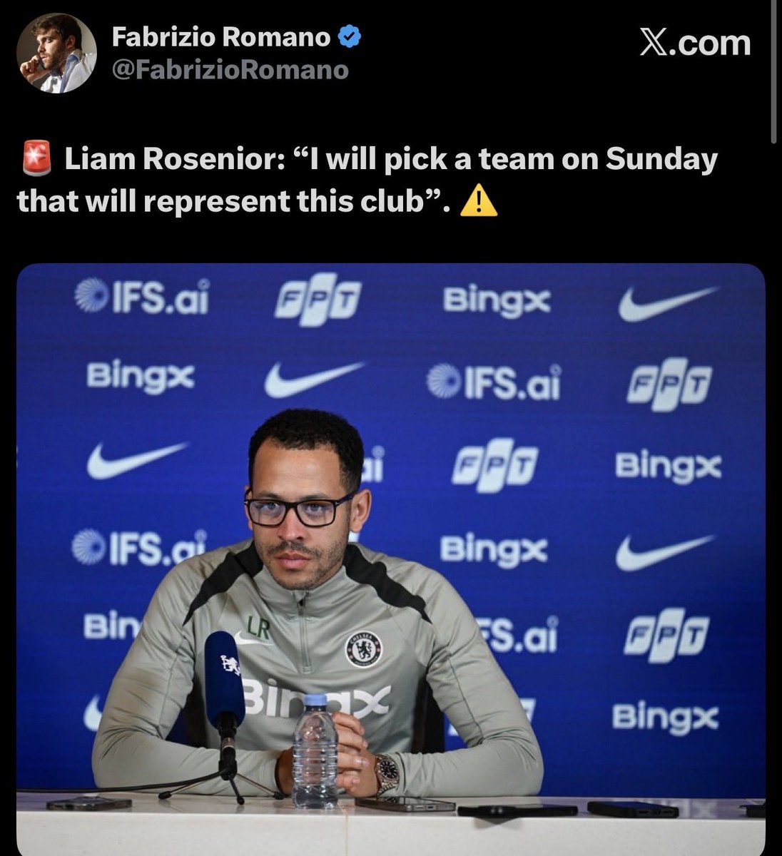 CfcRayyy's tweet photo. He was sacked the next day after this press conference 😂😂😂😂😂😂 https://t.co/3Z7frWbJtV