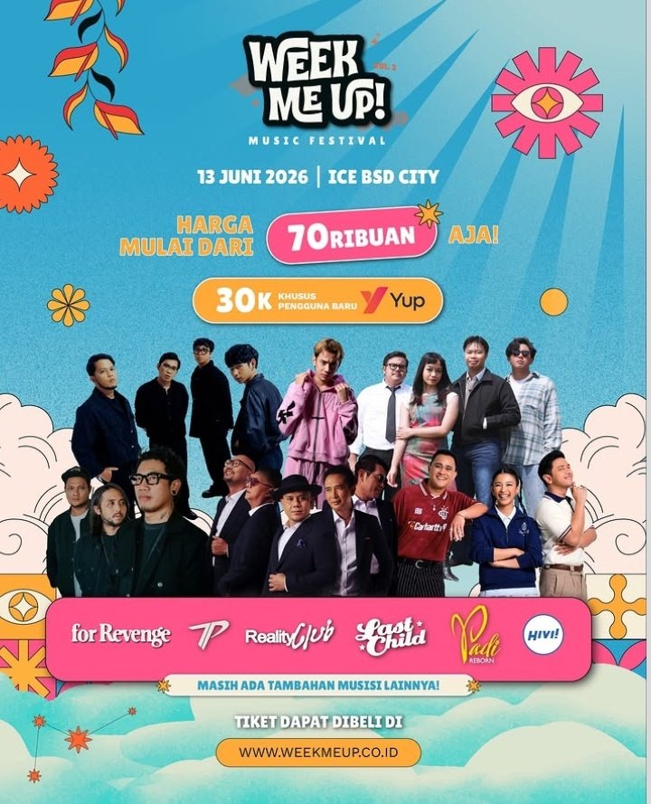 caddl3ybear's tweet photo. WTS tiket konser WeekMeUp Vol 2 harga underweb‼️‼️
- FEST (SENDIRI) 105.000/Tiket 
- FEST (BERDUA) 95.000/Tiket (min pembelian 2 tiket)

#zonauang #konser #wts https://t.co/BfwE7UDLZA