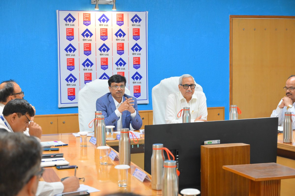 SAILBSP1's tweet photo. @SAILsteel  CMD (SAIL), Dr. AK Panda Reviews Operations at SAIL-BSP, Calls for Higher Targets, Enhanced Safety and Productivity

Dr. Ashok Kumar Panda, Chairman & Managing Director of Steel Authority of India Limited, visited SAIL-Bhilai Steel Plant on May 27, 2026, during which he reviewed key operational and financial aspects of the Plant and emphasised the need for setting ambitious future targets, enhancing direct dispatch, and maintaining focused attention on safety and productivity.

At the outset, Dr. Ashok Kumar Panda, Chairman & Managing Director (SAIL), was accorded a warm welcome at Bhilai Niwas by Shri. Chitta Ranjan Mohapatra, Director I/c (SAIL-BSP), along with the respective Executive Directors of the Plant. The SAIL CMD was also presented with a ceremonial Guard of Honour by CISF personnel.

Subsequently, Dr. Ashok Kumar Panda, Chairman & Managing Director (SAIL), chaired a high-level SAIL Review Meeting with senior officials at Ispat Bhavan. Shri. Chitta Ranjan Mohapatra, Director I/c (SAIL-BSP), along with Executive Directors, Chief General Managers and other senior officials, were present during the meeting.

During the review meeting, Dr. Ashok Kumar Panda held detailed discussions with the top management of SAIL-BSP and comprehensively reviewed the performance of the Bhilai Steel Plant. While appreciating the Plant’s performance over the past three to four years, he observed that there remains substantial potential for further improvement and growth. He emphasised the need to increase direct dispatch, improve operational efficiency, and maintain sustained focus on safety standards and productivity enhancement.

Shri. Chitta Ranjan Mohapatra, Director In-Charge (SAIL-BSP), stated that expectations from Bhilai Steel Plant are high and affirmed that the Plant collective would make its best efforts to meet the organisational goals and expectations.

CMD, Dr. Ashok Kumar Panda, also reviewed the progress of ongoing works at the Plant and provided key suggestions and strategic guidance to the management team.