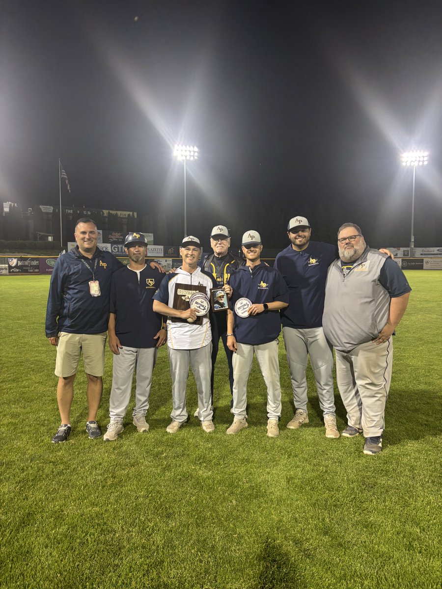 AP_Athletics's tweet photo. This coaching staff puts in a tremendous amount of hard work and has the team prepared for every situation. That’s why they are Section 2 Class A champions. Congratulations! https://t.co/UGRMC4XN7z