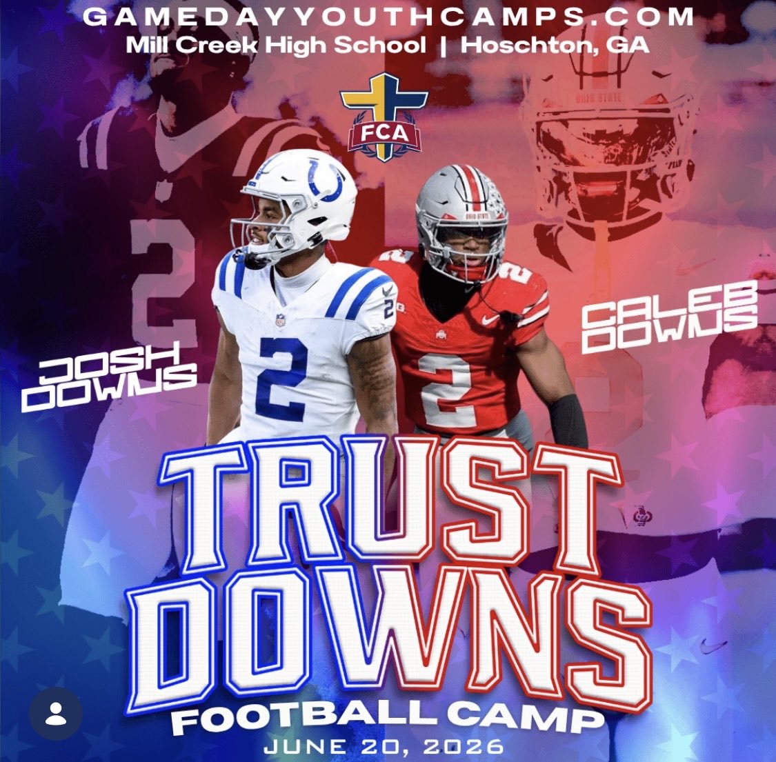 MCFootballCoach's tweet photo. 🚨🚨Mill Creek Alumni and Dallas Cowboy @calebdowns is hosting a Free Football Youth Camp at Markham Field !! Sign up quickly!  Slots filled up quickly last year !🚨🚨  #iMpaCt @coachdowns_gary 
https://t.co/t5Y6Xiwhat https://t.co/nleKcQIgjr