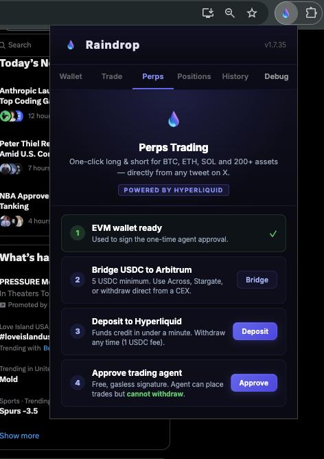 GojoXDegen's tweet photo. @AlphaSeeker21 @occaai Hey Chad,  you need to see @RaindropOnX !

Longing and shorting straight from X without opening 10 tabs is the kind of UX crypto needed. Raindrop cooked. https://t.co/IavUWiwpeg
