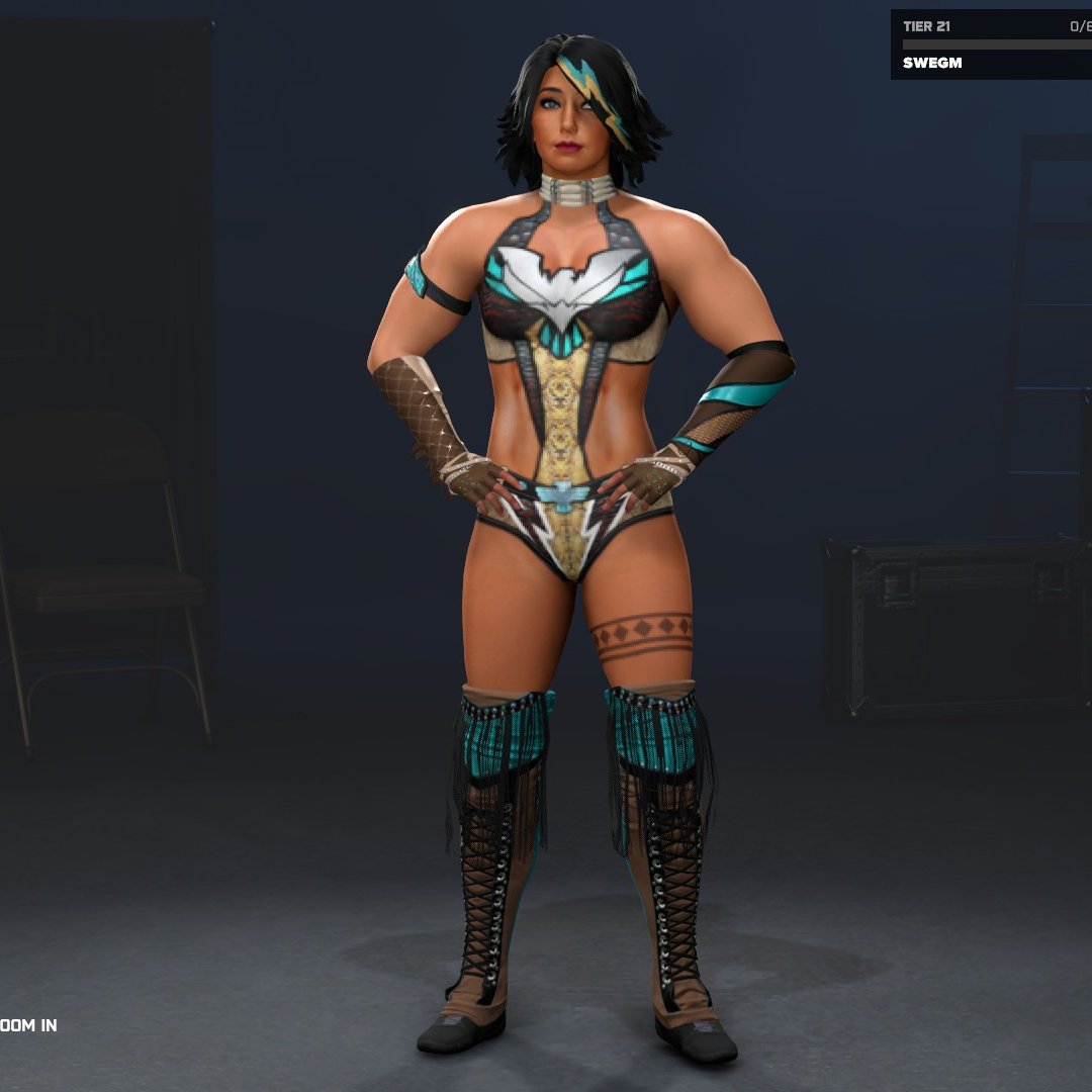 CodieHale_VWN's tweet photo. Late to the party, but here's an early draft of Codie in #WWE2K26. Will say, custom body morphing is a MOST welcome return. Now she can finally have big arms without having to settle for a flat behind 😭 https://t.co/SSs6AxAusR