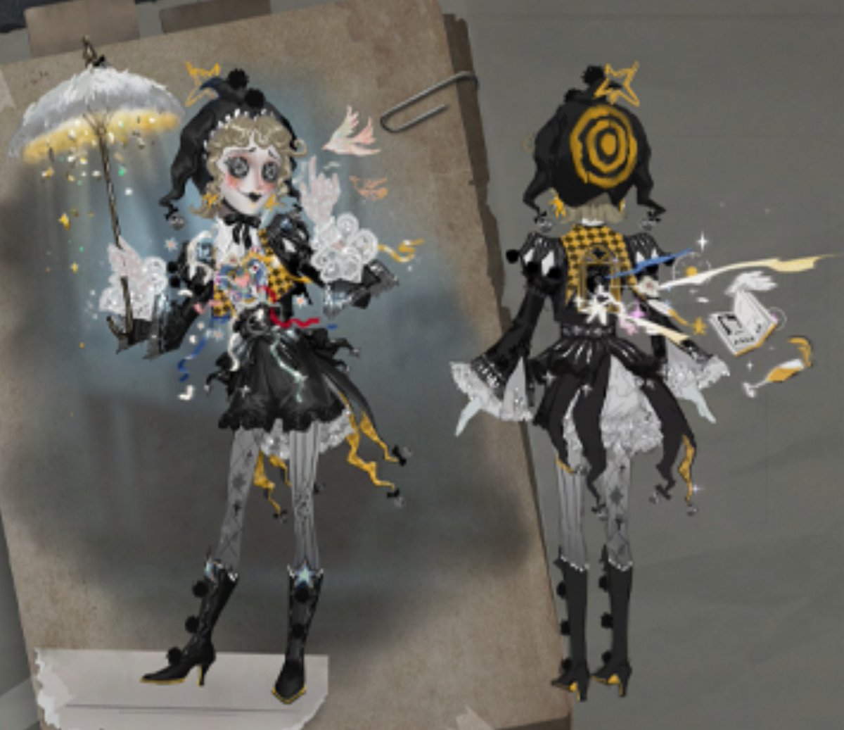 idvlogic's tweet photo. [ Design Process ]

Season 42 Essence 3
▸ Mime Artist S-Tier Costume – Traveler of Dreams https://t.co/lx1yvMKGUu