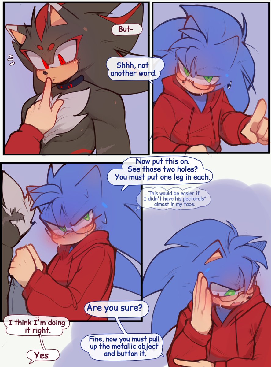 MephyChiquita's tweet photo. ☆Falling Star AU ☆

•♡Chapter 5: Clothing Mission 2/2. 

1☆ #sonadow https://t.co/eyIma14J3p