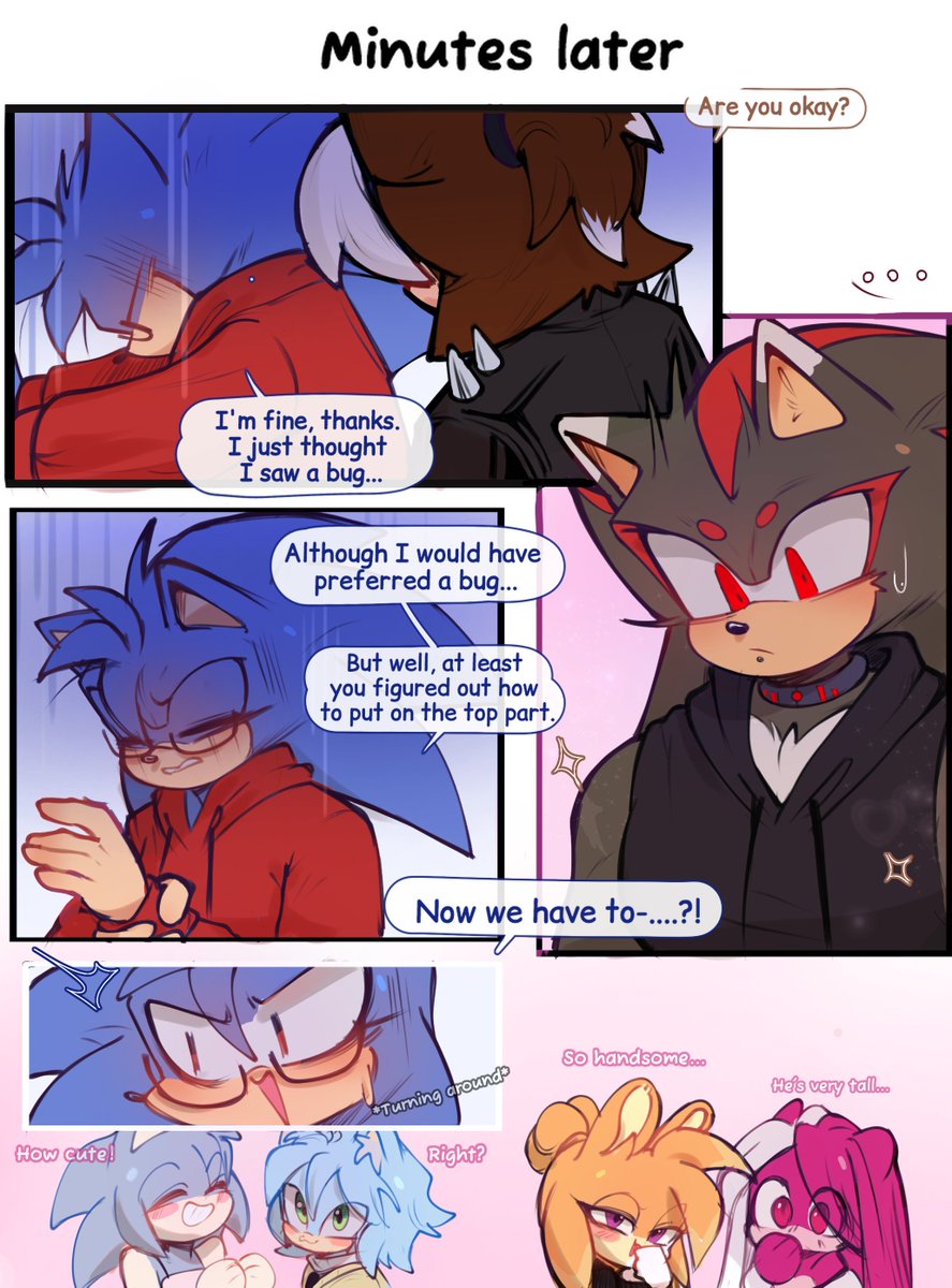 MephyChiquita's tweet photo. ☆Falling Star AU ☆

•♡Chapter 5: Clothing Mission 2/2. 

1☆ #sonadow https://t.co/eyIma14J3p