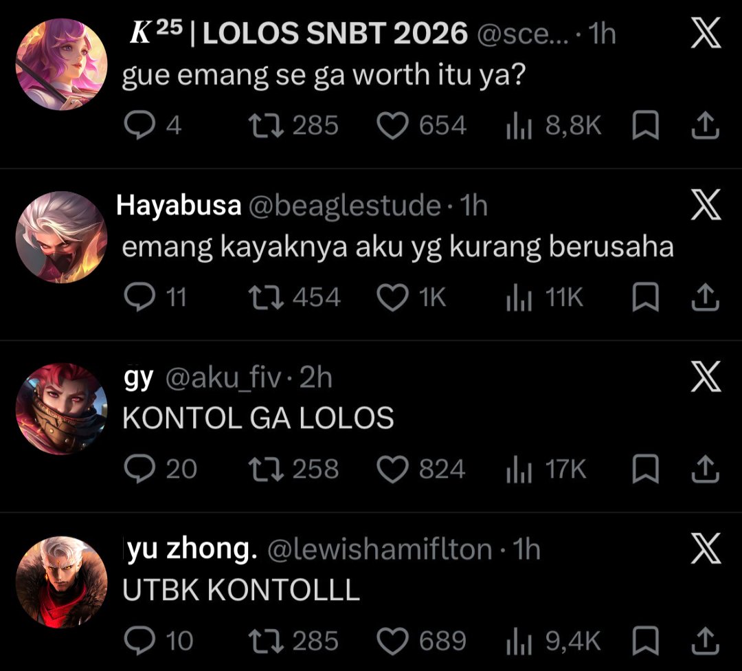 urlovelyrthaa's tweet photo. #MLBB ; exorcist squad kalo ga lolos utbk
#kagura #hayabusa #granger #yuzhong https://t.co/m56NODnOBZ