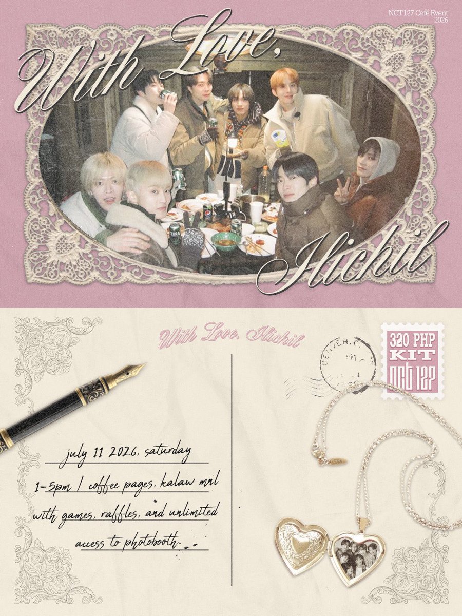 daegalcarteu's tweet photo. with love, ilichil 💌 

A cupsleeve event for NCT 127's 10th anniversary. Registration will be posted on May 31, 5pm. Hope you can join us 🫶

#nct127 #taeyong #johnny #yuta #doyoung #jaehyun #jungwoo #mark #haechan https://t.co/Y2mou7Fi3X