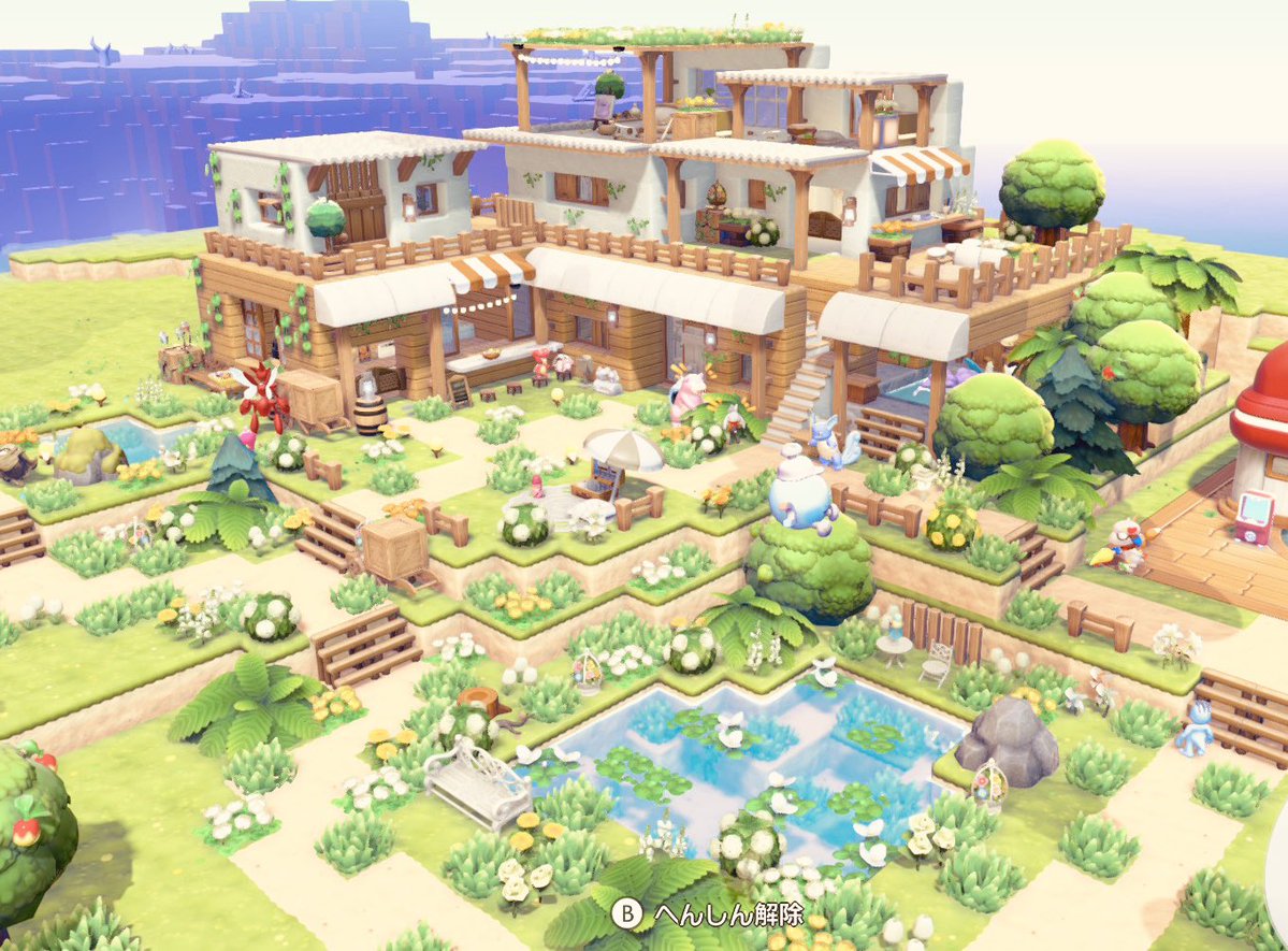 76Vh8's tweet photo. お家完成✨
いつの間にか
まっさら10Lvになってた😮´-
うれしっ!!

 #ぽこあポケモン https://t.co/AeEcwmta6k