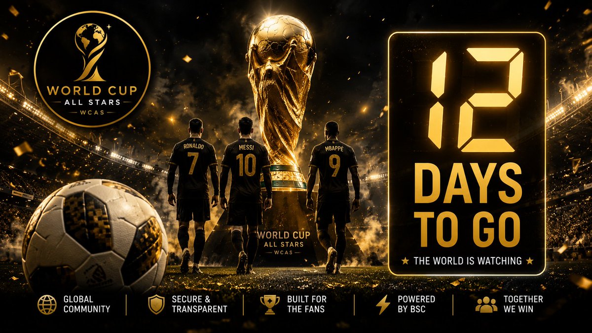 hardeybahyor68's tweet photo. Good morning champions ⚽🌍

A new era of football community on-chain is coming. 🏆

World Cup All Stars ($WCAS) is built for the fans, the passion, and the culture.

🔥 Powered by BSC
🔥 Community Driven
🔥 Global Vision

Play. Support. Earn

#WCAS #BSC #Crypto #Football https://t.co/pzGfNKVfPz