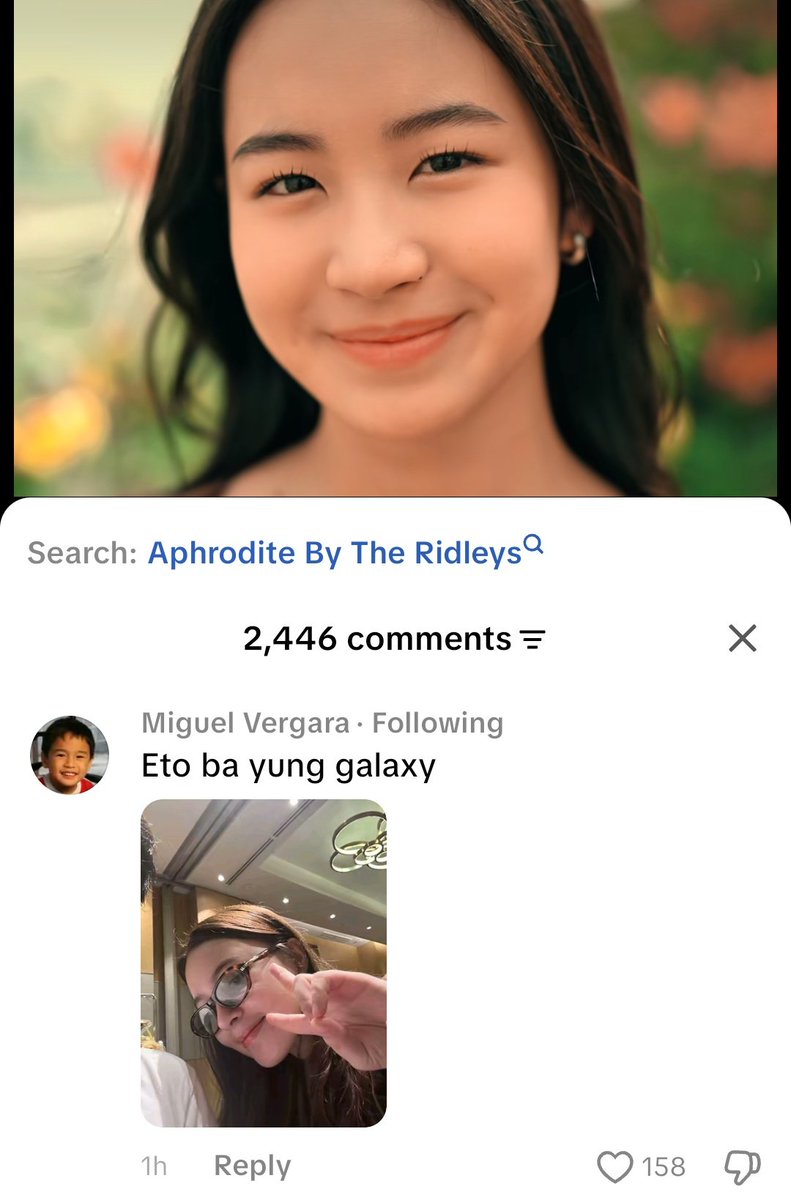 capkris's tweet photo. sparckles: wag po magcomment ng unrelated sa mga tiktoks ni tala at cap
miguelito:

😭😭😭😭 #capkrys https://t.co/uAFNAIayua