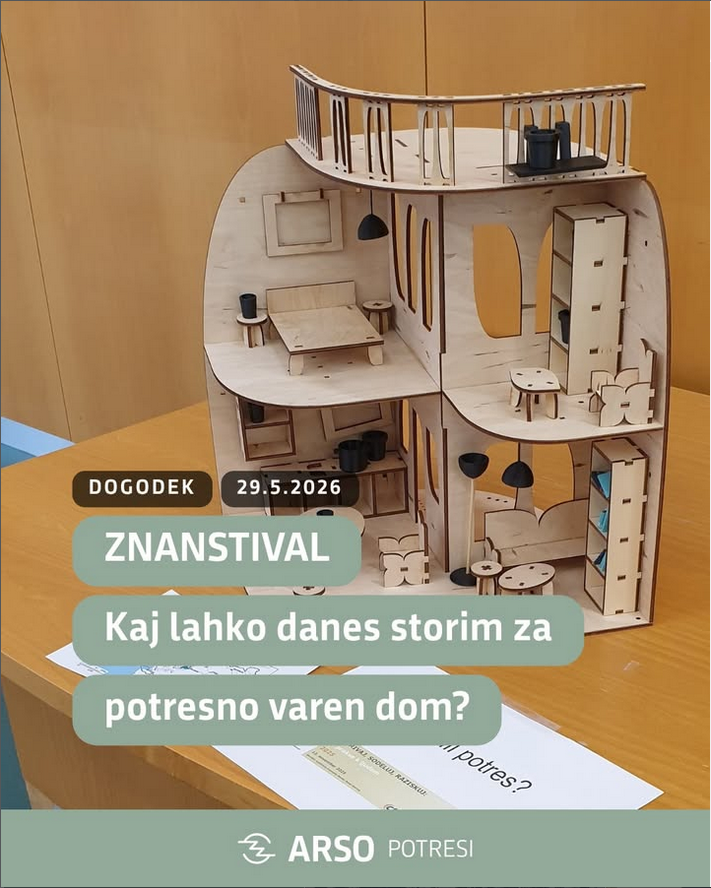 ARSO_potresi's tweet photo. Skrivnosti hiške vas čakajo danes na Stritarjevi ulici v Ljubljani med 10. in 18. uro.
Lepo vabljeni!

#Znanstival #Znanstival2026 #VrtEksperimentov https://t.co/gKGqQqG6Lt