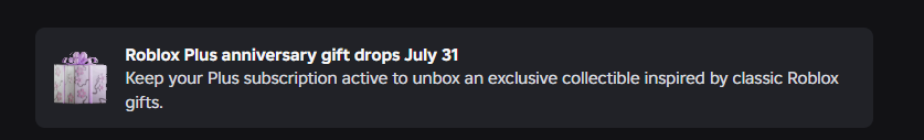 Legobirdd's tweet photo. https://t.co/RGOLUZTulD
New roblox Giftbox for roblox plus users?
will you get it? https://t.co/K2rmuIPRzv