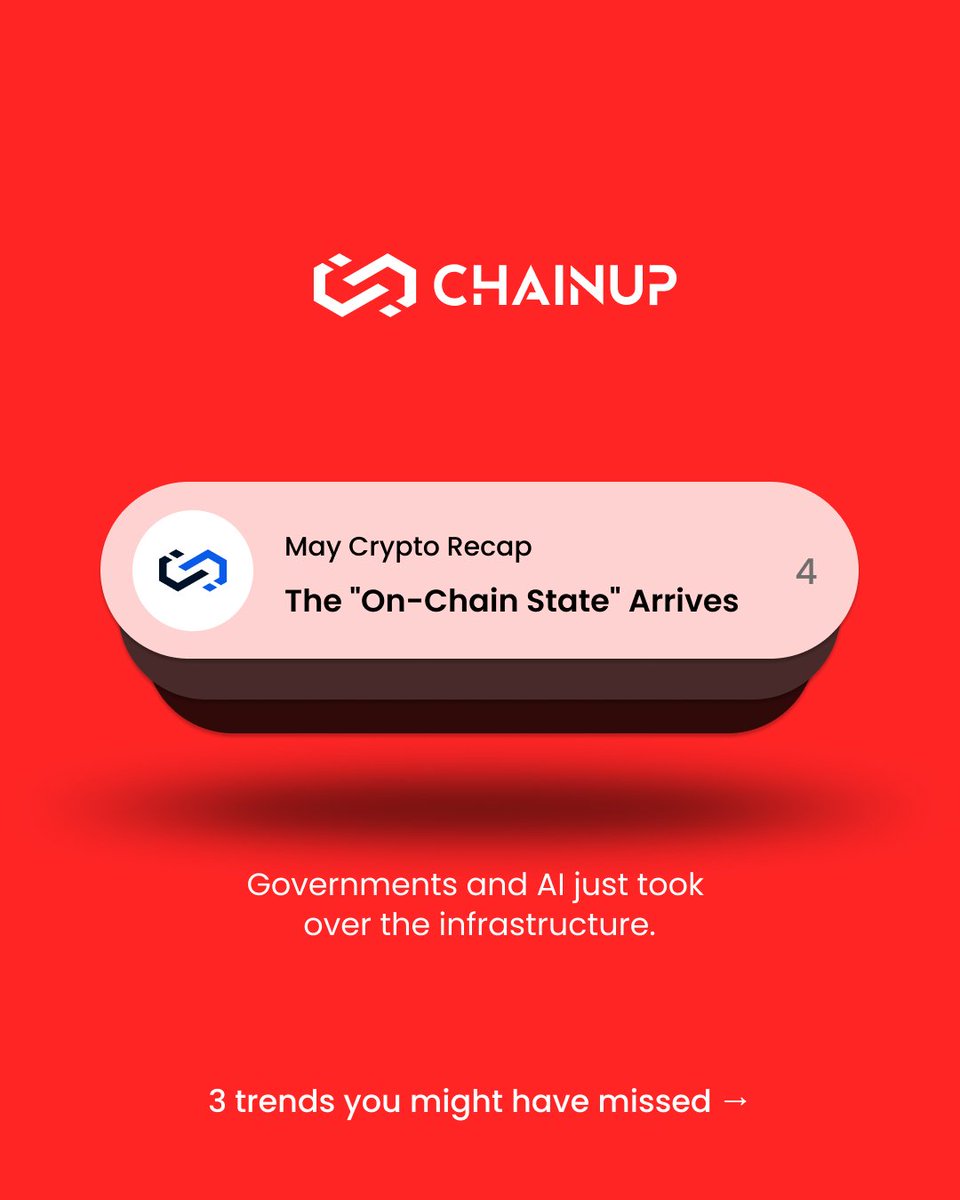 ChainUpOfficial's tweet photo. Behind the market noise, global superpowers and big tech are quietly rebuilding the financial infrastructure.

Three massive shifts happened this month:

1. The UK, US, and Japan are writing blockchain directly into national banking laws.
2. Capital is moving from retail speculation to heavy-duty B2B stablecoin settlement rails.
3. Blockchains are becoming the native bank accounts for autonomous AI agents.

Digital assets are scaling beyond retail trading. The technology is now serving as the foundational backend for global governments and enterprise AI commerce.

Position your business ahead of the curve.  

Explore how ChainUp’s secure infrastructure can support your platform's institutional roadmap: https://t.co/2wu3jae5rD

#InstitutionalCrypto #DigitalAssets #Fintech #Stablecoins