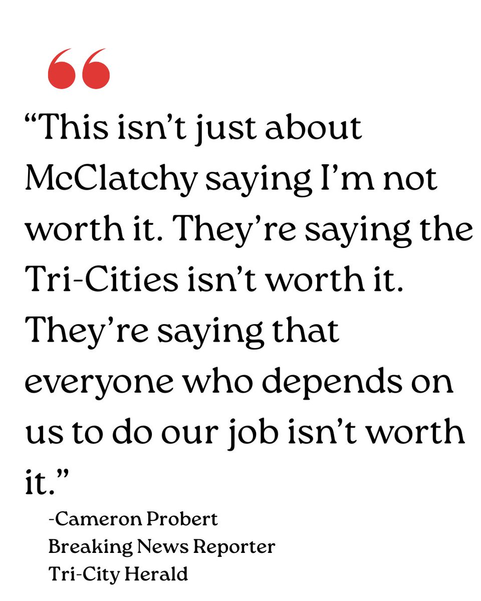 IdahoNewsGuild's tweet photo. Thanks to KEPR for covering our strike. This is a warning shot - McClatchy needs to come to the table with a real offer. https://t.co/XE7ow24RuS