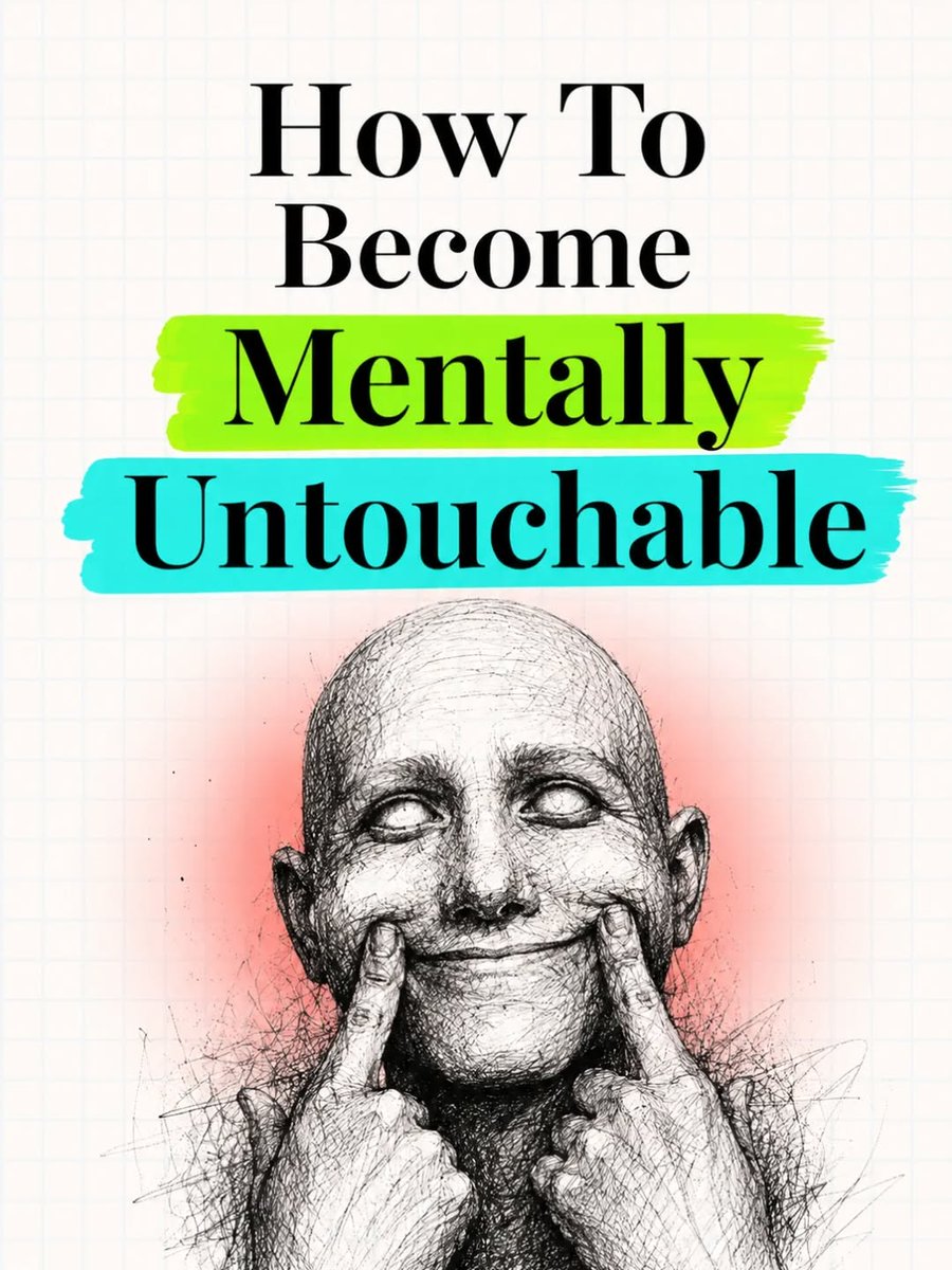 WisdomNotess's tweet photo. How To Become Mentally Untouchable:

(Bookmark This!) https://t.co/AcwG1hDtMq