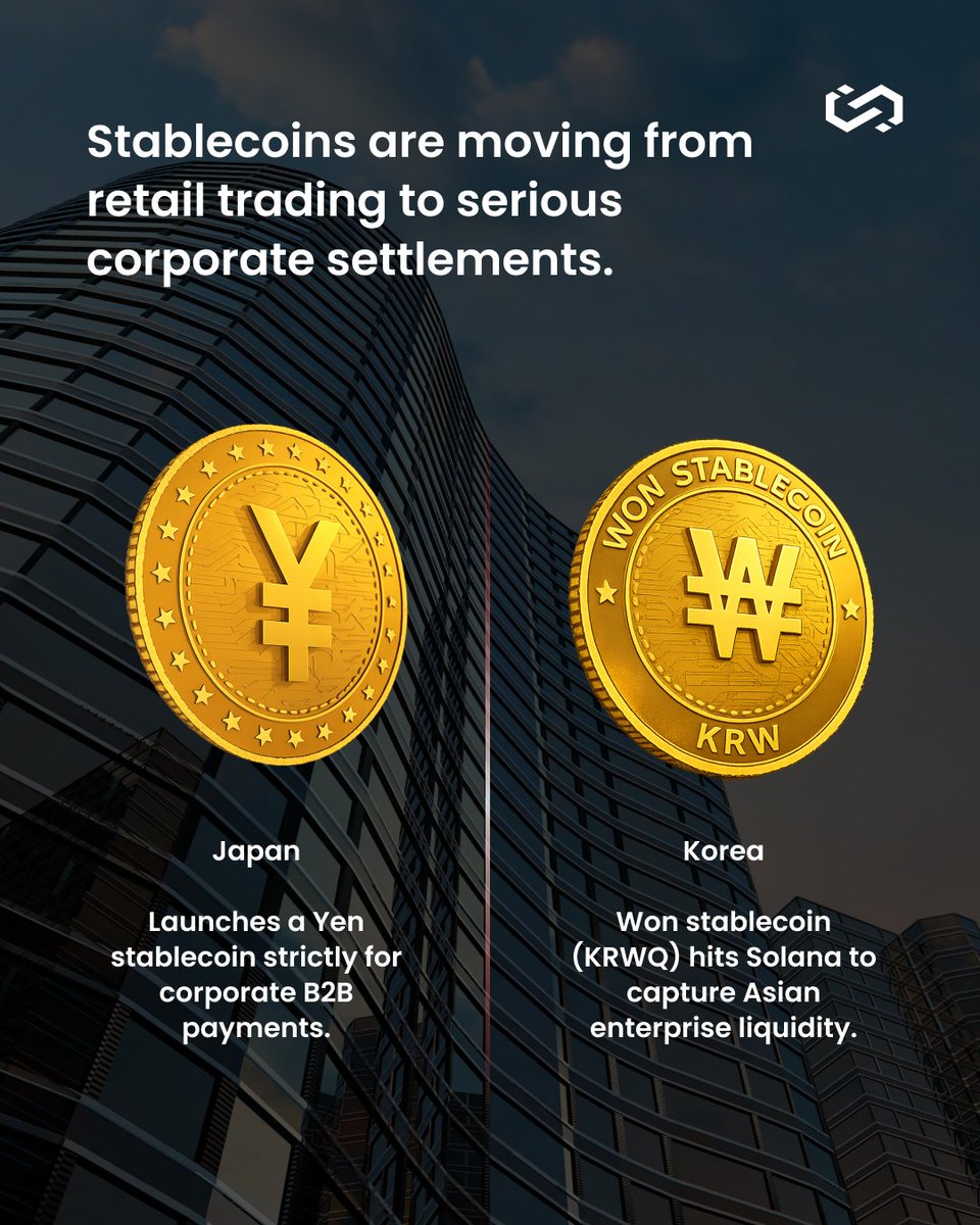 ChainUpOfficial's tweet photo. Behind the market noise, global superpowers and big tech are quietly rebuilding the financial infrastructure.

Three massive shifts happened this month:

1. The UK, US, and Japan are writing blockchain directly into national banking laws.
2. Capital is moving from retail speculation to heavy-duty B2B stablecoin settlement rails.
3. Blockchains are becoming the native bank accounts for autonomous AI agents.

Digital assets are scaling beyond retail trading. The technology is now serving as the foundational backend for global governments and enterprise AI commerce.

Position your business ahead of the curve.  

Explore how ChainUp’s secure infrastructure can support your platform's institutional roadmap: https://t.co/2wu3jae5rD

#InstitutionalCrypto #DigitalAssets #Fintech #Stablecoins