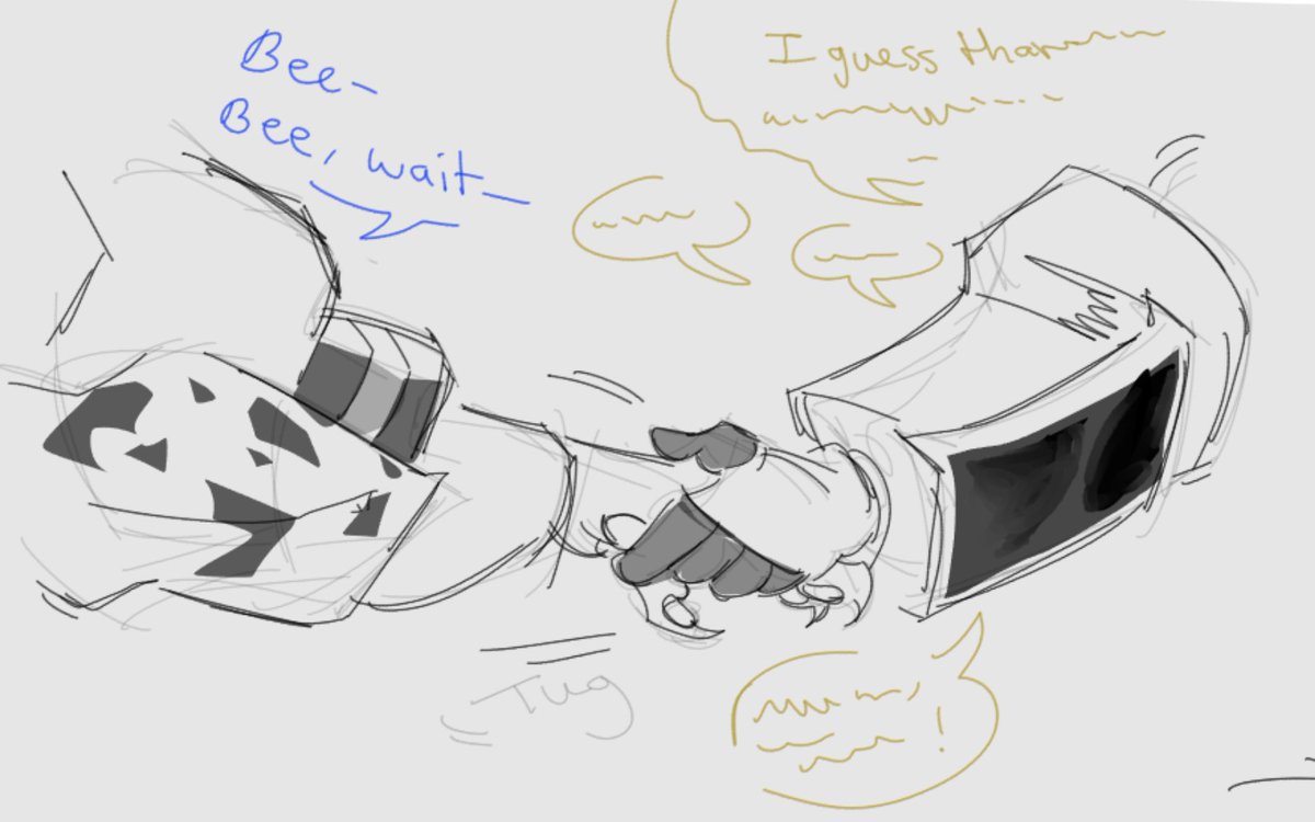fischyybusiness's tweet photo. Short CV bumblebee x cheetor comic I did (1/3)
#transformers
#maccadams
#transformerscyberverse
#cheetor
#bumblebee https://t.co/scxfJp728f