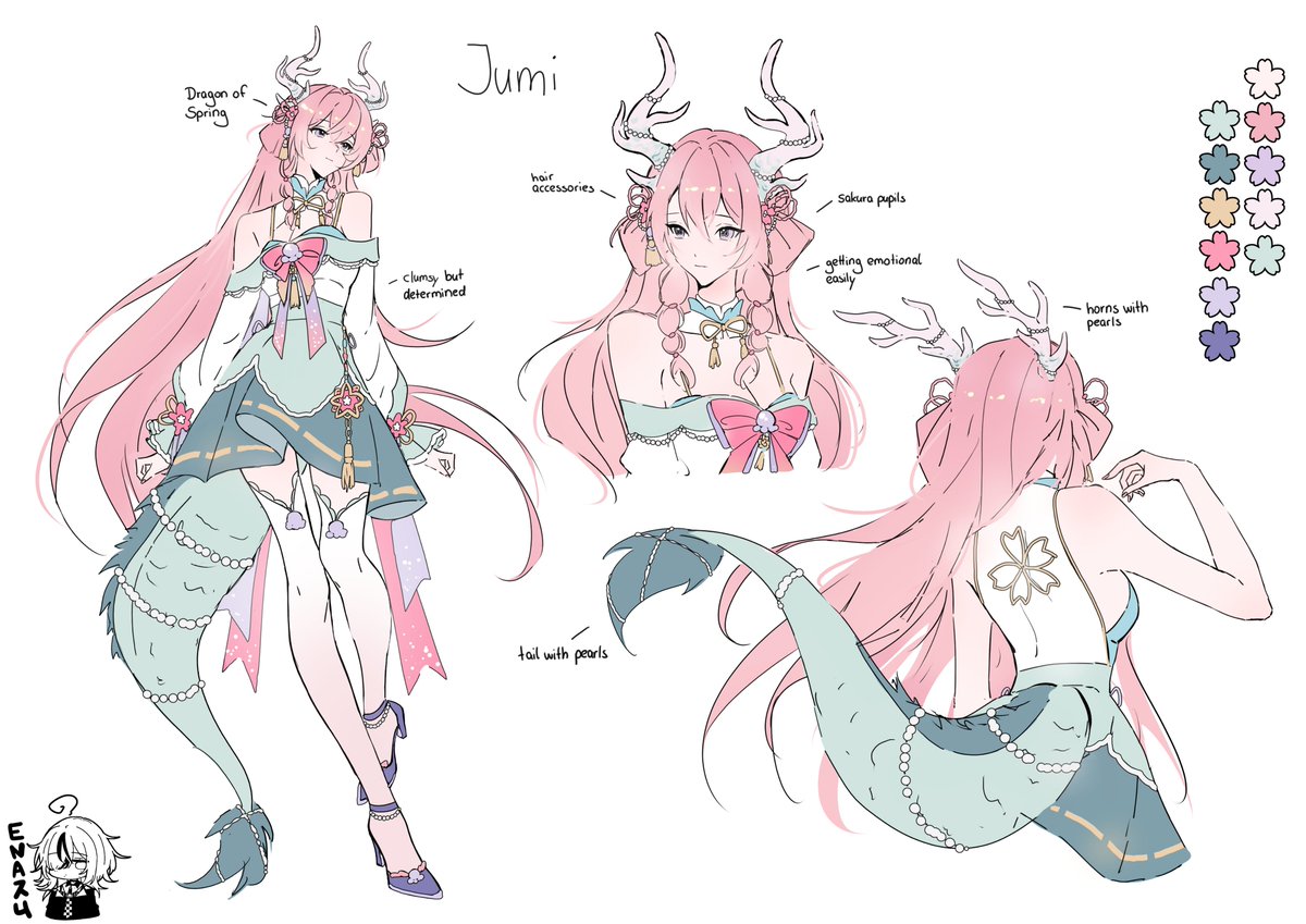 Jumi 🌸🌱【Spring Dragon VTuber】|| ART CONTEST 📌 tweet media
