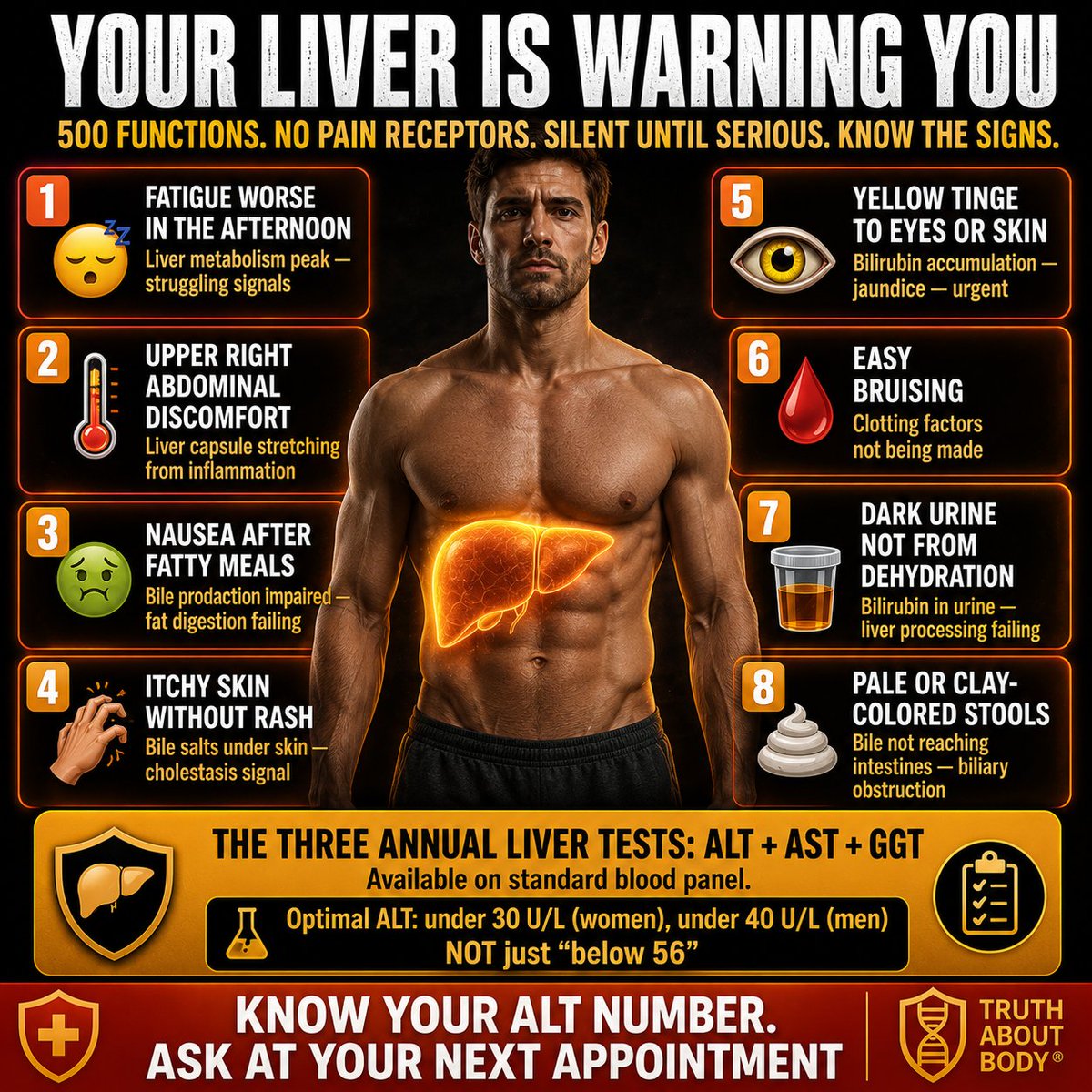 truthaboutbody's tweet photo. 🔴 YOUR BODY IS WARNING YOU — 8 Signs Your Liver Is Damaged And Asking For Help https://t.co/blFCVk442l