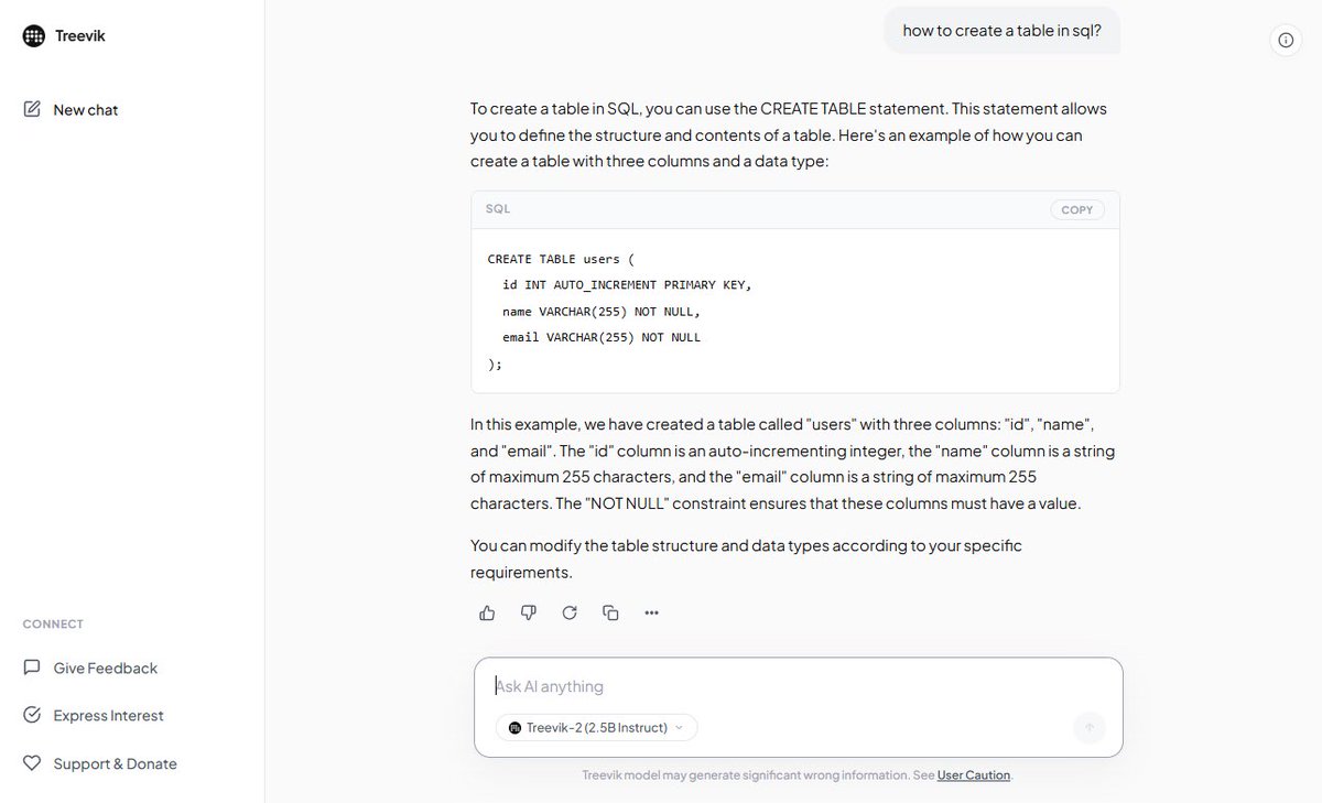SFVNQU4's tweet photo. Finally cared about Inference of my Model and Today I am launching a fully redesigned Home of PlusB Intelligence Lab.

Now it gives nearly 100% faster responses than Previous. 

And Working on a new Iteration of Treevik Model family. Hope it will have some good Benchmarks. https://t.co/P4wBeV9PBu