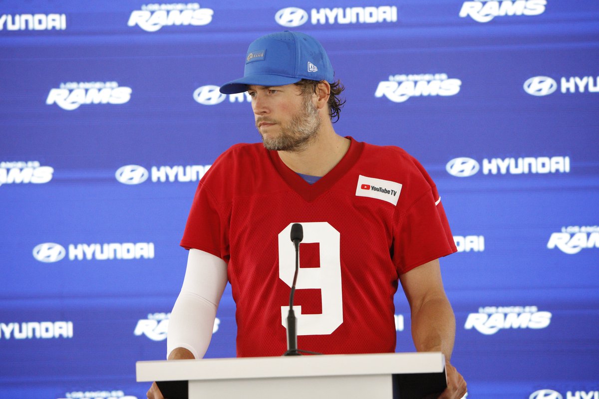 DennisJFreeman's tweet photo. For the #RamsHouse, the 2026 NFL season has officially kicked off with organized team activities (OTAs).  The league's MVP, quarterback Matthew Stafford, recently signed a 1-year, $55 million extension with the ballclub. Speaking to reporters, Stafford talked about getting that deal done. 
“It was good. I obviously have a ton of respect for our team and our organization. Happy to have next year taken care of if I decide to play and they still want me back."
#NFL