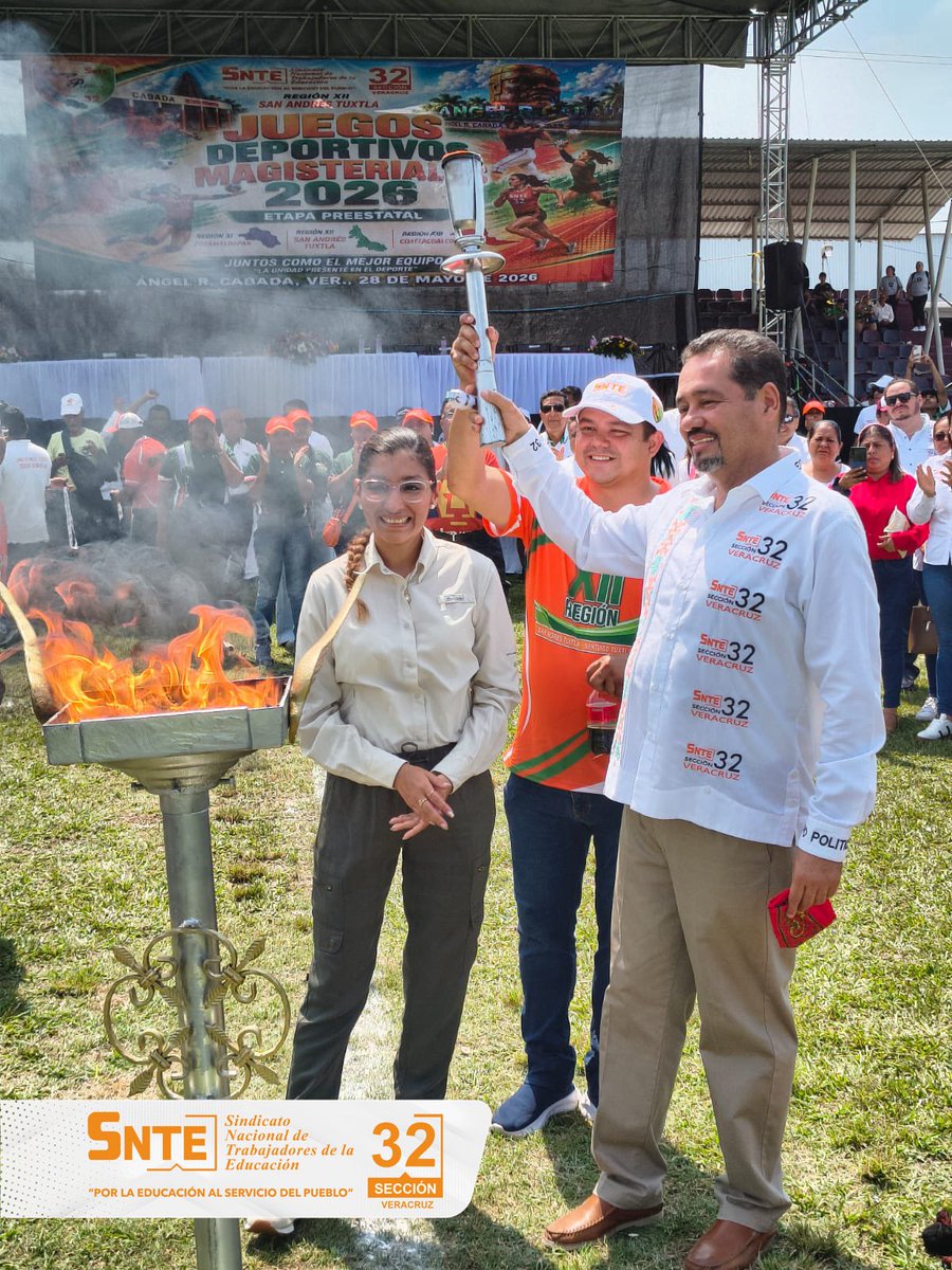 snteseccion32's tweet photo. Tres regiones, una misma pasión y un mismo orgullo de pertenecer a la Sección 32. 🏀⚽🏐

Ángel R. Cabada fue sede de la etapa preestatal de los Juegos Deportivos Magisteriales de la Zona Sur, donde compañeras y compañeros de…

https://t.co/TiFiKO0tGl

#SNTE32 #EquipoPolítico https://t.co/pYoCfGN5dZ