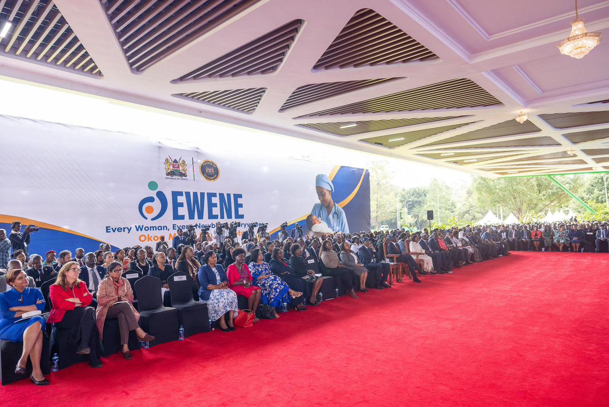 GladysShollei's tweet photo. Yesterday, I attended the launch of the EWENE Acceleration Plan by President William Ruto!

No woman should die giving life. No child should lose their life at birth. 

Excited to support this bold push for better maternal &amp; newborn care across Kenya. https://t.co/nL0gWgoiDx