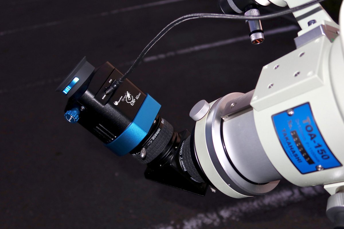 yas_Obsession18's tweet photo. Pegasus AstroのSmartEyeを導入したので、自宅近郊(肉眼で４等星がギリギリの環境)でテストしてみた(TOA-150B, RST-300ノータッチ, 冷却温度０℃, Gain350, 10sec x 30〜60)。眼視もなかなか面白い。一般向けのアウトリーチイベントでも好評だった。 https://t.co/7fxy4PQt1G