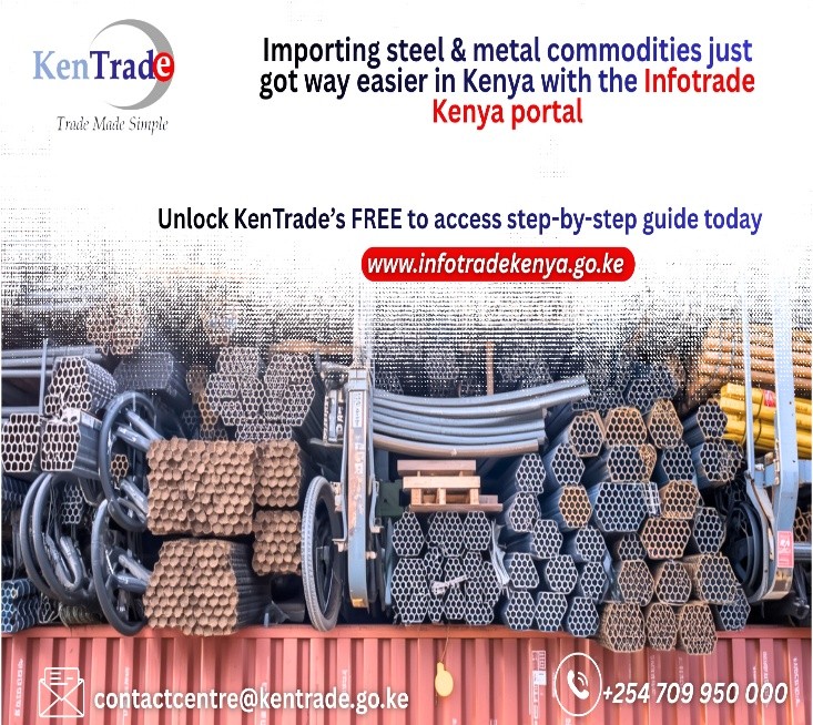 _KenTrade's tweet photo. Importing iron &amp; steel products into Kenya made   simple!
Get step-by-step guidance on requirements and procedures for compliance with Kenya Bureau of Standards for both import &amp; export.
Faster processes. Lower costs.
Visit:https://t.co/DBpDbjXREf
#InfoTradeKenya #KenTrade #KEBS https://t.co/8f3HOUrOx7