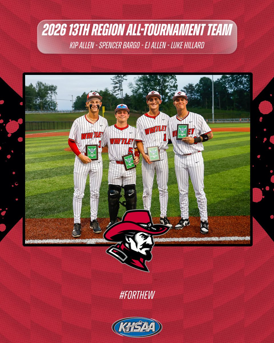 WCcolonelsBase's tweet photo. Congratulations to the following Colonels for being selected as the All-Tournament team!

- Kip Allen (@Kip_Allen2029) | '29
- Spencer Bargo  (@bargo_spencer) | '27
- EJ Allen (@EJ_Allen00) | '26
- Luke Hillard  (@Hillard77CC) | '27 https://t.co/JEPLXkU9P8