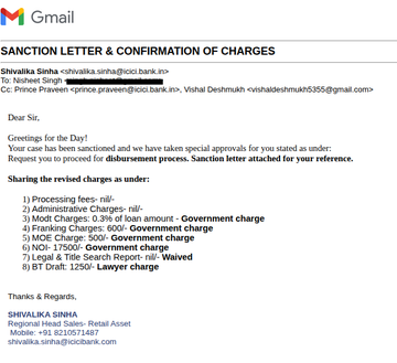 singhNisheet's tweet photo. @cpt_t88 have same experience of shameless Misselling  from ICICI where they gave me loan by saying that my admin fees and processing fees will be waived off but later told that that is covered by waiving off my Pre EMI interest. Even CEO mr Sandeep Bakhshi has maintained his silence. https://t.co/VnPFhzRv5R