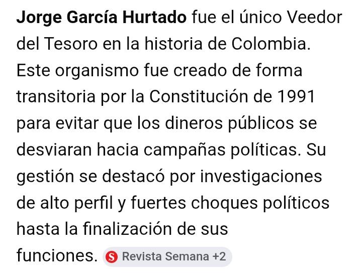 masdigoyo's tweet photo. @IvanCepedaCast Es lo correcto.
Todavía recuerdo cuando existió la "Veeduría del Tesoro' y Jorge García Hurtado, Veedor, haciendo control previo y objetando gastos no justificafos o sin soportes.
Lo mejor de la actualidad, el terror del sociópata AUCVélez con la sola mención de Iván Velásquez. https://t.co/XWQu7UcSAa