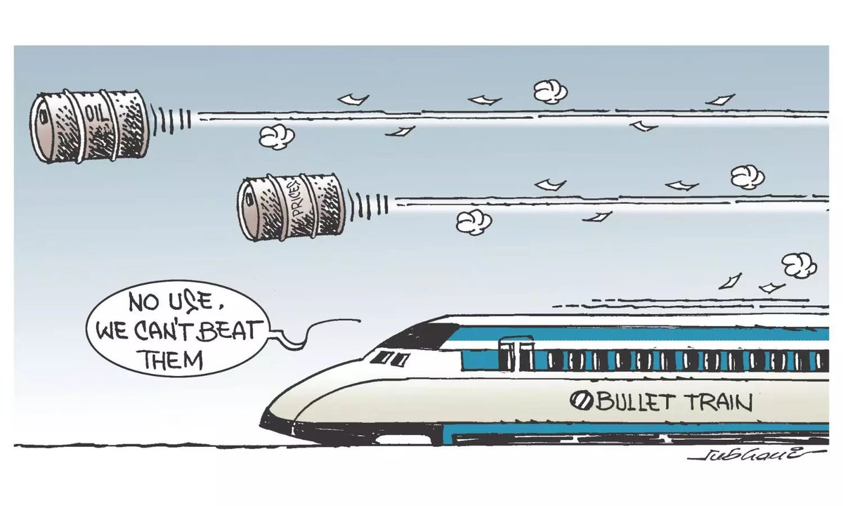 SushantSin's tweet photo. Prices running faster than the bullet train. https://t.co/6z7BfujRNs