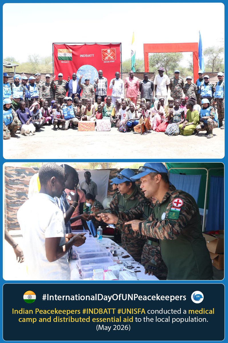 DrSJaishankar's tweet photo. On the International Day of UN Peacekeepers today, pay tribute to the brave women and men serving under @UNPeacekeeping across the world.

Their steadfast commitment to preserving peace and security continues to make a meaningful difference in some of the most challenging environments. #InvestInPeace