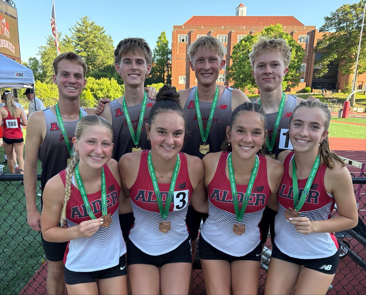 AlderAthletics's tweet photo. Boys and Girls Track &amp; Field @AlderTrack_XC had a great night in Day 1 of the Regional Meet at Muskingum University, with some State Tournament tickets already punched and more still to come in Day 2 of the meet on Sat. May 30 back at Muskingum. @AlderHS https://t.co/c8VLruAemo