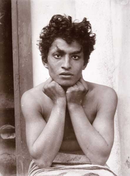 suddenxfear's tweet photo. sicilian boy posing as pan wearing horns photographed by wilhelm von gloeden, 1899 https://t.co/C23rEuwFzL