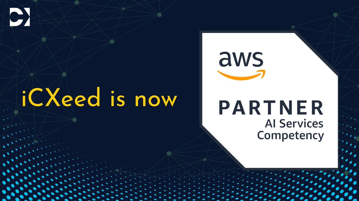 iCXeed's tweet photo. iCXeed is now AWS AI Services Competency accredited—one of <40 globally. We deliver secure, production-ready AI + Amazon Connect CX that drives smarter outcomes. https://t.co/aDVVwWHAQW

#iCXeed #AmazonConnect #AWS #AdvancedTierPartner #businessprocessinnovation #worksmarter https://t.co/mzqnQi8Ghu