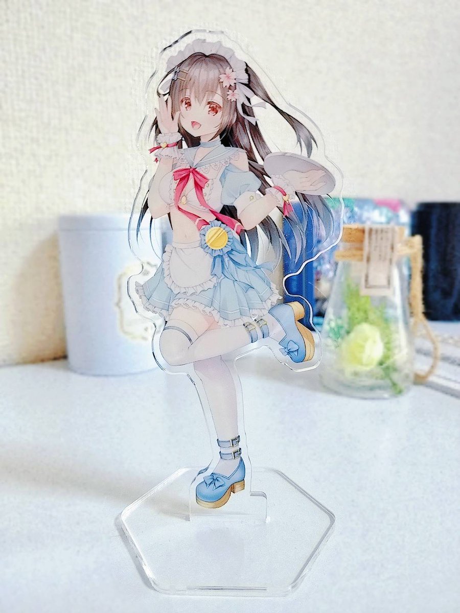 【同人お知らせ📢】
COMITIA156にて頒布します、メイドふじくらちゃんのアクスタが届きました!水色綺麗に出て嬉しい💙

【東7ホール S-30b 雪花時雨】にてお待ちしています- ̗̀( ◍'꒳`◍) ̖́-

#COMITIA
#COMITIA156 
#コミティア 
