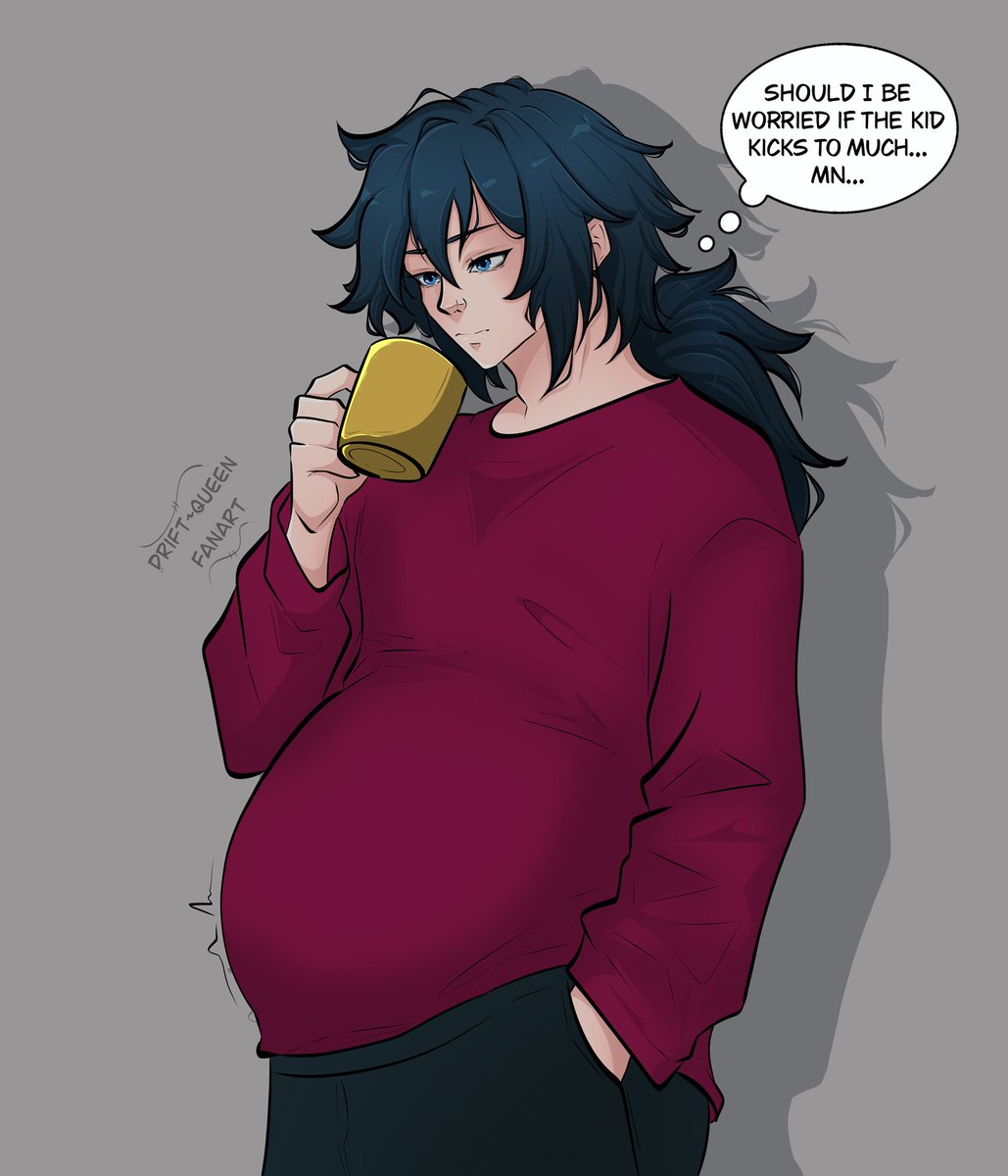 Drift_q_fanart's tweet photo. Yall... Giyu got pregnant it wasn't me I am not the father!! #kny #giyuu #giyutomioka #mpreg #mpregbelly #mpregart #demonslayer #giyu https://t.co/mGZ79C5buw